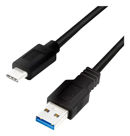 LogiLink USB-C - USB-A černá / Kabel USB-C / USB 3.2 Gen 1 / 5 Gbit/s / 1,5 m
