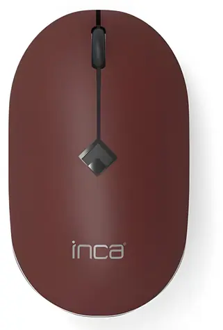 INCA IWM-231RB černá, hnědá / Myš / Bezdrátová 2.4 GHz / 1600 DPI / 4 tlačítka / Tichý klik