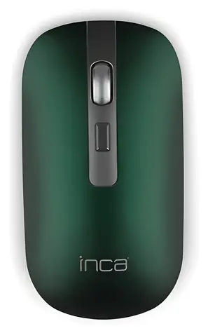 INCA IWM-531RY zelená / Bezdrátová myš / 1600 DPI / 4 tlačítka / Bluetooth