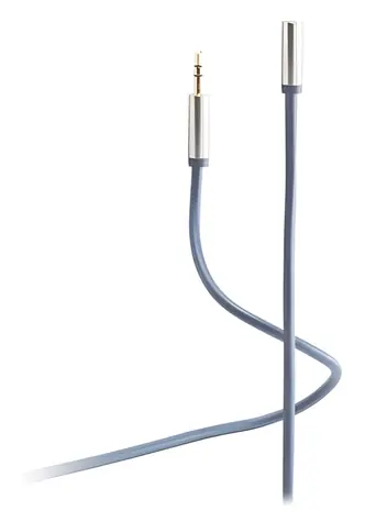 Shiverpeaks Flexline modrá / Prodlužovací audio kabel / Jack 3,5 mm / 3 m / kovový konektor