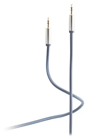 Shiverpeaks Flexline modrá / Propojovací audio kabel / Jack 3,5 mm / 3 m / kovový konektor