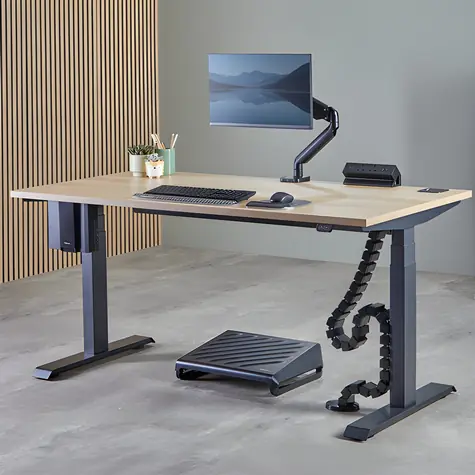 Fellowes Držák Thin Client pod stůl černý / Držák / nastavitelná šířka / nosnost 15 kg