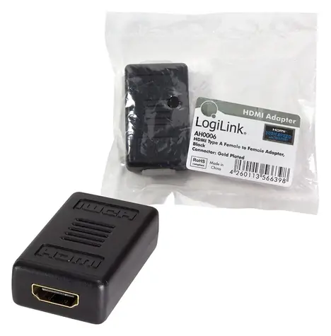 LogiLink HDMI spojka černá / Spojka / HDMI - HDMI / HDMI 1.3b