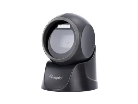 Equip 2D Omni-direkční stolní čtečka čárových kódů černá / Čtečka čárových kódů / Pultová / 1D/2D / USB / IP54