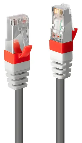 Lindy Cat6a S/FTP PIMF šedá / Patch kabel / RJ45-RJ45 / LSZH / 5 m / 10 Gbit/s