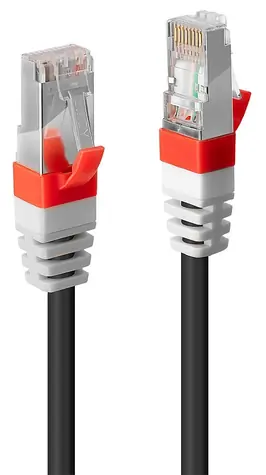Lindy Cat6A S/FTP PIMF černá 2m / Patch kabel / LSZH / RJ45-RJ45 / 10Gbit