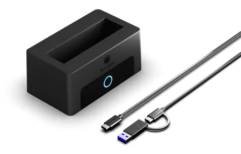 Icy Box Spade Dock 1123 černá / Dokovací stanice pro HDD a SSD / M.2, 2.5