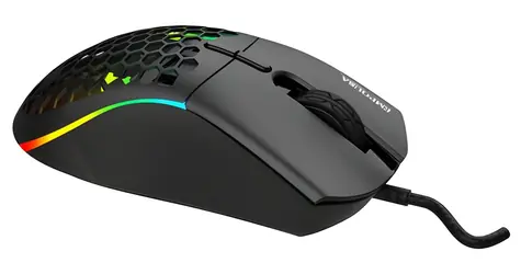 INCA IMG-GT20 černá / Drátová herní myš / optická / 10000 DPI / 7 tlačítek / RGB / USB-A / 1,8 m