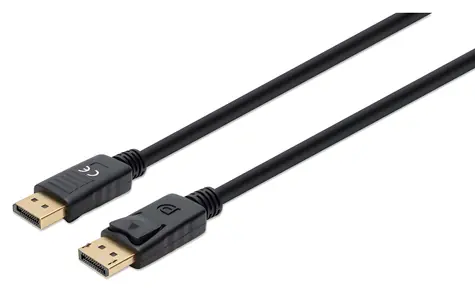 Manhattan DisplayPort 1.4 černá (355568) / DisplayPort kabel / 1 m / 8K 60Hz / až 240 Hz
