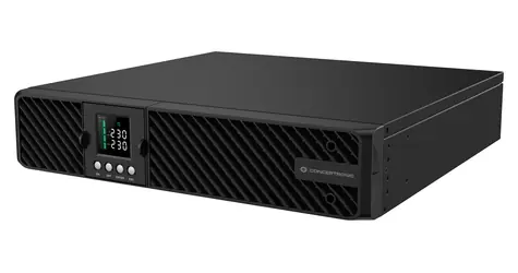 Conceptronic UPS 1000VA/1000W Rack/Tower černá / UPS / Online (Double-Conversion) / 8x IEC C13 / LCD displej