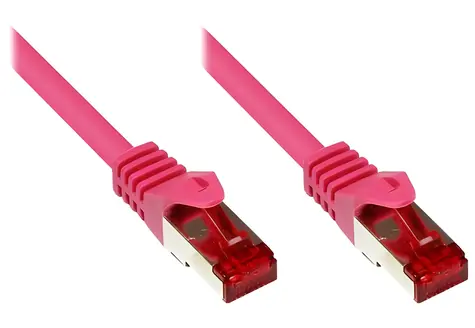Good Connections Cat.6 S/FTP magenta / Patch kabel / 10 m / 250 MHz / RJ-45