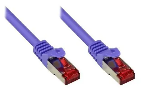 Good Connections Cat.6 S/FTP fialová / Patch kabel / RJ-45 / 2 m / 250 MHz