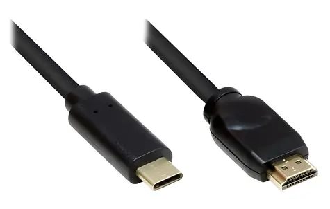Good Connections USB-C - HDMI 2.0 černá / Kabel / 5 m / 4K UHD 60Hz
