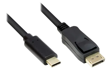 Good Connections USB-C - DisplayPort 1m černá / Kabel / DP 1.2 / 4K UHD 60Hz / 21,6 Gbit/s
