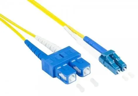 Good Connections OS2 žlutý / Optický patch kabel / LC/SC / Duplex / Singlemode 9/125 µm / 7,5 m