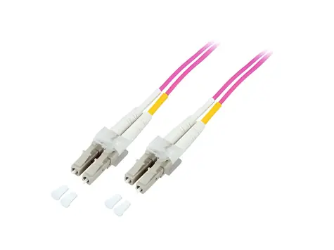 Good Connections LC/LC fialová / Optický patch kabel / Duplex / OM4 / 50/125 µm / LSZH / 10 m