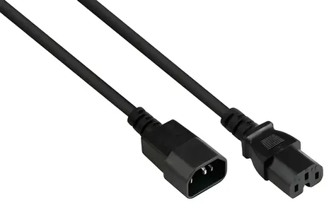 Good Connections C14 - C15 černá / Napájecí kabel / 5 m / 250 V / 10 A