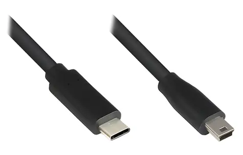 Good Connections USB-C - Mini USB černá / Kabel / USB 2.0 / 3 m