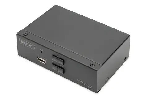 Digitus DS-12851 / KVM switch / 2x DisplayPort / 4K 60Hz / USB 2.0