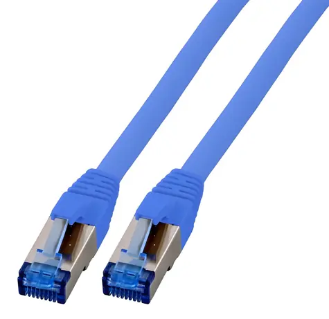 EFB Cat6a S/FTP superflex modrá / Patch kabel / RJ45-RJ45 / 0,15 m / 10Gbit