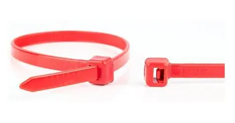 WKK červená / Kabelová stahovací páska / rozebíratelná / 200 x 3,6 mm / 100 ks