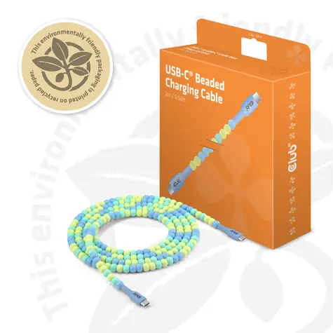 CLUB3D CAC-3011 kabel USB-C M/M modrá 2m / Data 480Mb / PD 60W