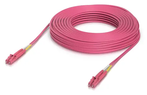 Ubiquiti optický patch kabel OM4 LC-LC UPC / Optický patch kabel / Multimode / Duplex / 30 m