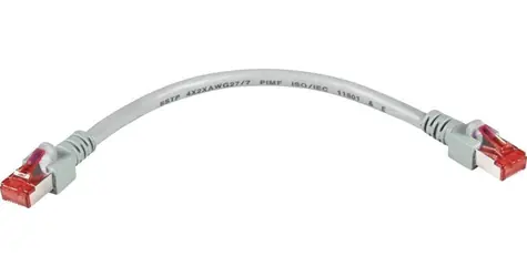 EFB Cat6a S/FTP šedá / Patch kabel / RJ-45 / 0,15 m / LSZH