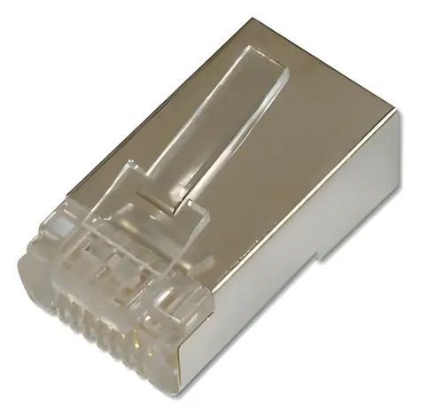 Digitus konektor RJ45 Cat5e stíněný pro kulaté kabely / Konektor RJ45 / STP / 8P8C / 100 ks
