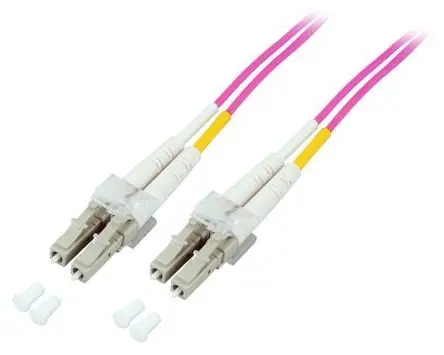 Good Connections LC/LC fialová / Optický patch kabel / OM4 / Duplex / 50/125 µm / LSZH / 20 m