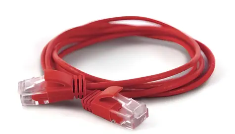 Wantec CAT6a UTP červená / Patch kabel / 25 m / RJ-45 / 500 MHz