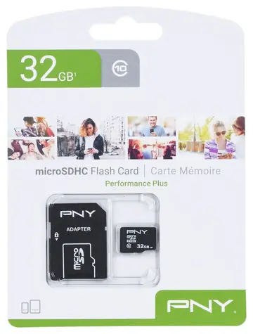 PNY Performance Plus microSDHC 32 GB / Paměťová karta / Class 10