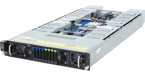GIGABYTE G294-Z21-AAP2 / Server / 2U / Socket SP5 / AMD EPYC 9004/9005 / 12x DDR5 / 8x 2,5