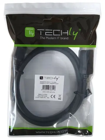 Techly ICOC-DSP-A21-020 černá / Kabel DisplayPort / DP 2.1 / 2 m / 8K / 240 Hz