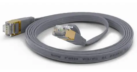 Wantec šedá / Patch kabel / F/FTP / Cat6a / 2 m / RJ-45