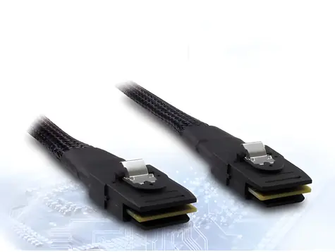Inter-Tech Kabel SFF-8087 černý / Kabel SAS / SFF-8087 - SFF-8087 / 0,5 m