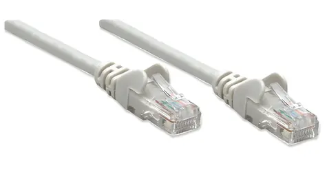 Intellinet UTP Cat5e 10m šedá / Patch kabel / RJ45-RJ45