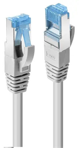 Lindy Cat6a S/FTP PIMF šedá / Patch kabel / RJ-45 / 0,5 m / LSZH