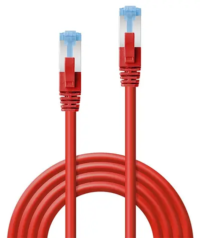Lindy červená 3 m / Patch kabel / Cat6a S/FTP / RJ45-RJ45 / PIMF LSZH