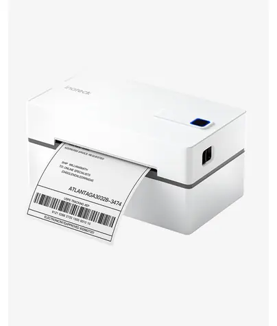 Inateck PR40 bílá / Tiskárna štítků / přímý termotisk / USB & Bluetooth / 203 x 203 DPI / automatický řezač