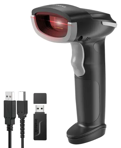Inateck Hyper 210 šedá / Snímač čárových kódů / 1D CCD / Bezdrátový