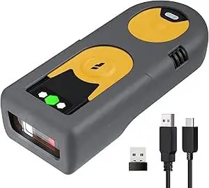 Inateck BarcodeScanner 42 kit žlutá / 2D snímač čárových kódů / bezdrátový / BT