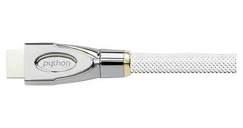 Python HDMI 2.0 kabel bílá / HDMI kabel / 4K 4096×2160 px / 60 Hz / 0,5 m / nylonový oplet