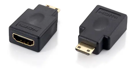 Equip HDMI - Mini HDMI černá / Redukce / Full HD 60Hz / pozlacené konektory
