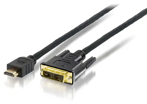 Equip HDMI-DVI-D kabel propojovací 10 m černý / Kabel / HDMI / DVI-D / 1920x1200 60Hz