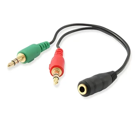 Equip Audio rozdvojka 3,5mm černá / Rozdvojka / Jack 3,5mm - 2x Jack 3,5mm / 13 cm