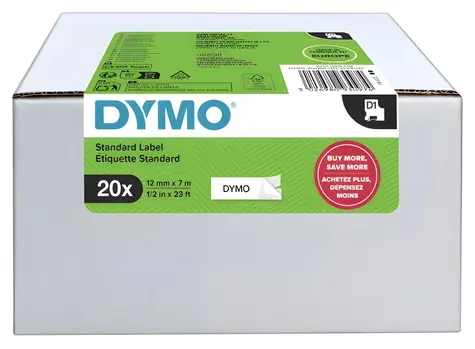 Dymo LW štítky pro zpáteční adresu 32x57 mm / Štítky / bílé / 20 rolí / balení 6 ks