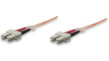 Intellinet optický patch kabel SC/SC oranžový / Optický patch kabel / SC/SC / Multimode OM1 / 1 m