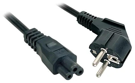 Lindy černá / Napájecí kabel / Schuko - IEC C5 / 5 m
