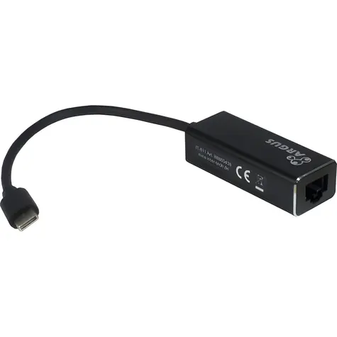 Inter-Tech Argus IT-811 černá / Adaptér / USB-C na Gigabit Ethernet / RJ45 / Realtek RTL8153